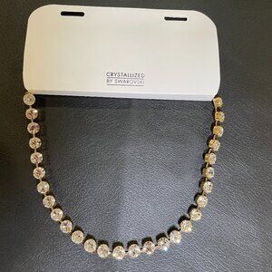 Crystallized by Swarovski Gold Crystal Necklace